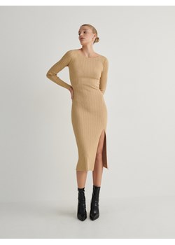 Reserved - Sukienka w prążek - złoty ze sklepu Reserved w kategorii Sukienki - zdjęcie 166320782