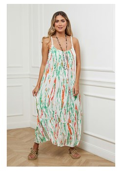 Plus Size Company Sukienka w kolorze zielono-białym ze sklepu Limango Polska w kategorii Sukienki - zdjęcie 166322080