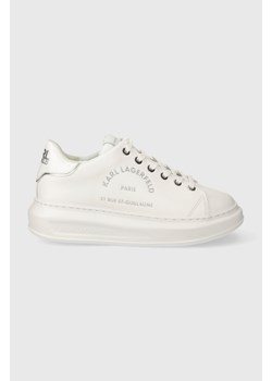 Karl Lagerfeld sneakersy skórzane KAPRI kolor biały KL62539F ze sklepu ANSWEAR.com w kategorii Buty sportowe damskie - zdjęcie 166326252