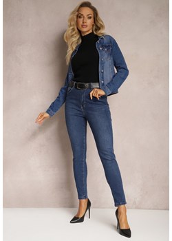 Granatowe Elastyczne Jeansy Skinny Nonelia ze sklepu Renee odzież w kategorii Jeansy damskie - zdjęcie 166328141