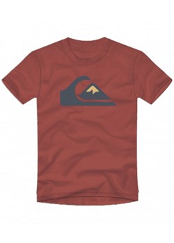 Męski t-shirt z nadrukiem QUIKSILVER Comp Logo - bordowy ze sklepu Sportstylestory.com w kategorii T-shirty męskie - zdjęcie 166364174