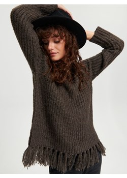Sinsay - Sweter w prążki - brązowy ze sklepu Sinsay w kategorii Swetry damskie - zdjęcie 166370202