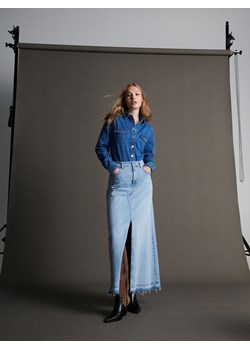 Reserved - Spódnica jeansowa maxi - niebieski ze sklepu Reserved w kategorii Spódnice - zdjęcie 166372981