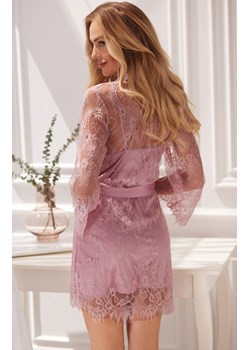 Sheer koronkowy peniuar, Kolor różowy, Rozmiar S/M, LivCo Corsetti Fashion ze sklepu Intymna w kategorii Szlafroki damskie - zdjęcie 166373583