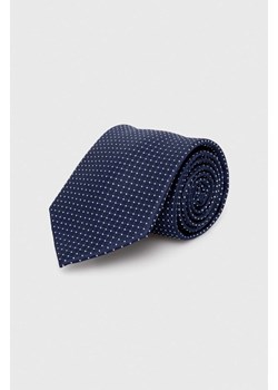 Michael Kors krawat jedwabny kolor granatowy ze sklepu ANSWEAR.com w kategorii Krawaty - zdjęcie 166374994
