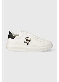 Karl Lagerfeld sneakersy skórzane KAPRI MENS kolor biały KL52530N ze sklepu ANSWEAR.com w kategorii Buty sportowe męskie - zdjęcie 166375130