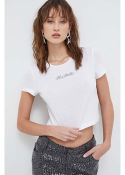 Rotate t-shirt damski kolor biały ze sklepu ANSWEAR.com w kategorii Bluzki damskie - zdjęcie 166375584