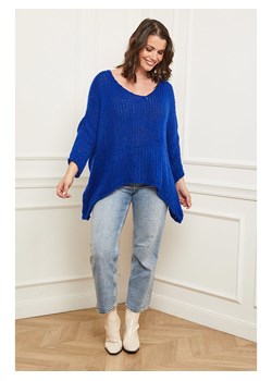 Curvy Lady Sweter w kolorze niebieskim ze sklepu Limango Polska w kategorii Swetry damskie - zdjęcie 166376650