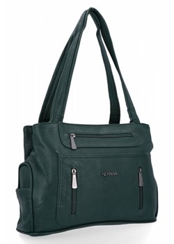 Zielone Torebki Damskie Shopper Bag firmy Hernan (kolory) ze sklepu torbs.pl w kategorii Torby Shopper bag - zdjęcie 166388184
