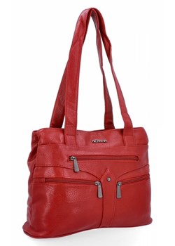 Torebka Damska typu Shopper Bag firmy Hernan Bordowa (kolory) ze sklepu torbs.pl w kategorii Torby Shopper bag - zdjęcie 166388202