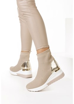 Beżowe sneakersy wysokie Ketlen ze sklepu Zapatos w kategorii Buty sportowe damskie - zdjęcie 166389684
