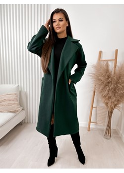 płaszcz inanna zielony uni ze sklepu UBRA w kategorii Płaszcze damskie - zdjęcie 166405920