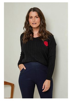 Curvy Lady Sweter w kolorze czarnym ze sklepu Limango Polska w kategorii Swetry damskie - zdjęcie 166411522