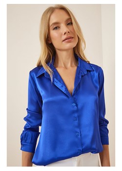 Happiness Istanbul Bluzka w kolorze niebieskim ze sklepu Limango Polska w kategorii Koszule damskie - zdjęcie 166421963