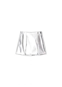 Cropp - Srebrna spódniczka mini z rozcięciami - jasny szary ze sklepu Cropp w kategorii Spódnice - zdjęcie 166424940