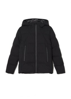 Cropp - Czarna kurtka puffer z kapturem - czarny ze sklepu Cropp w kategorii Kurtki damskie - zdjęcie 166424943