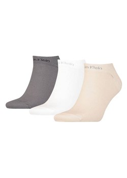 skarpety męskie calvin klein 701218717 beżowe 3 pack ze sklepu Royal Shop w kategorii Skarpetki męskie - zdjęcie 166427292