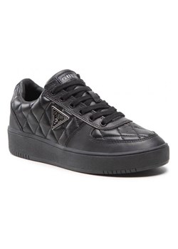 sneakersy damskie guess fl8sid lea12 czarne ze sklepu Royal Shop w kategorii Buty sportowe damskie - zdjęcie 166427303