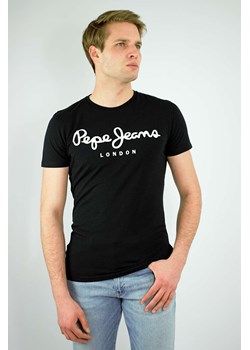 t-shirt męski pepe jeans pm508210 czarny ze sklepu Royal Shop w kategorii T-shirty męskie - zdjęcie 166427612