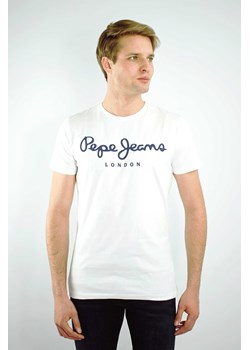 t-shirt męski pepe jeans pm508210 biały ze sklepu Royal Shop w kategorii T-shirty męskie - zdjęcie 166427620