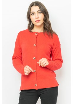 sweter damski tommy jeans ww0ww32511 czerwony ze sklepu Royal Shop w kategorii Swetry damskie - zdjęcie 166427793