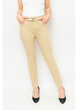 spodnie damskie pinko 100161 a0fqb beżowe ze sklepu Royal Shop w kategorii Jeansy męskie - zdjęcie 166428633