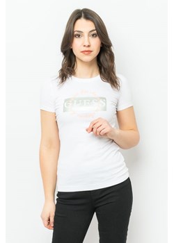 t-shirt damski guess w3gi38a j1314 biały ze sklepu Royal Shop w kategorii Bluzki damskie - zdjęcie 166428721