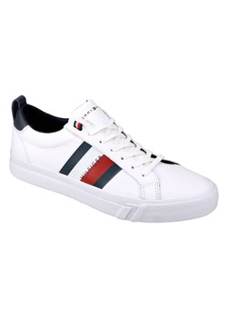 sneakersy męskie tommy hilfiger xm0xm01893 białe ze sklepu Royal Shop w kategorii Buty sportowe męskie - zdjęcie 166429573