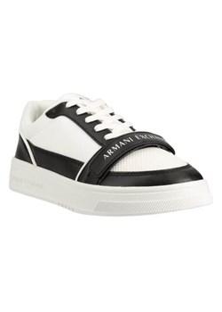 sneakersy męskie armani exchange xux168 xv658 czarno-białe ze sklepu Royal Shop w kategorii Trampki męskie - zdjęcie 166429803