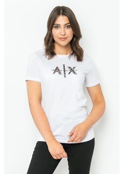 t-shirt damski armani exchange 3rytbq yjg3z biały ze sklepu Royal Shop w kategorii Bluzki damskie - zdjęcie 166430112