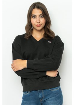 bluza damska tommy jeans dw0dw12725 czarna ze sklepu Royal Shop w kategorii Bluzy damskie - zdjęcie 166430132