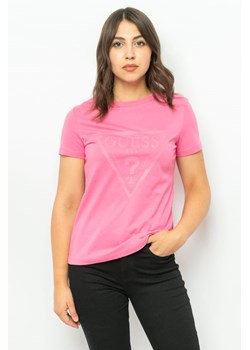 t-shirt damski guess v2yi07 k8hm0 różowy ze sklepu Royal Shop w kategorii Bluzki damskie - zdjęcie 166430351