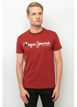 t-shirt męski pepe jeans pm508538 bordowy ze sklepu Royal Shop w kategorii T-shirty męskie - zdjęcie 166430464