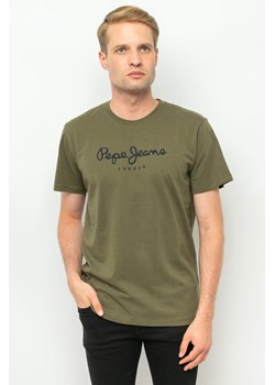 t-shirt męski pepe jeans pm508599 khaki ze sklepu Royal Shop w kategorii T-shirty męskie - zdjęcie 166430471