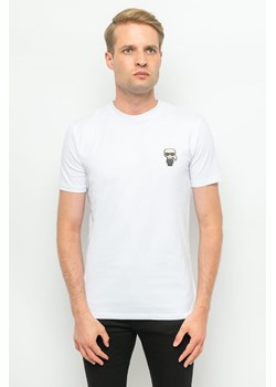 t-shirt męski karl lagerfeld 755025 511221 biały ze sklepu Royal Shop w kategorii T-shirty męskie - zdjęcie 166430513