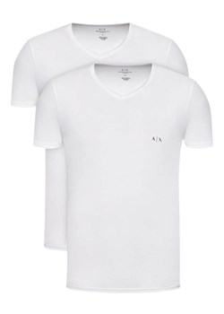 t-shirt męski armani exchange m956004 cc282 biały 2 pack ze sklepu Royal Shop w kategorii T-shirty męskie - zdjęcie 166431243