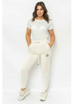 spodnie damskie pinko 100371 a162 beżowe ze sklepu Royal Shop w kategorii Spodnie damskie - zdjęcie 166431491