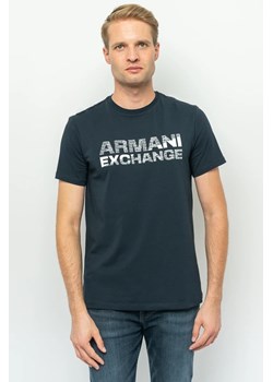 t-shirt męski armani exchange 6rztbe zjaaz granatowy ze sklepu Royal Shop w kategorii T-shirty męskie - zdjęcie 166431524