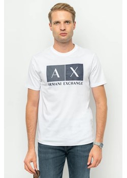 t-shirt męski armani exchange 6rztjz zj8ez biały ze sklepu Royal Shop w kategorii T-shirty męskie - zdjęcie 166431544