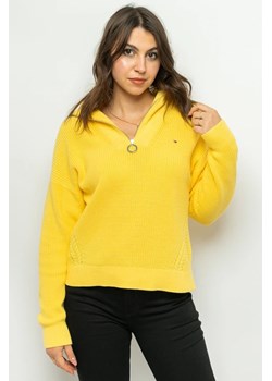 sweter damski tommy hilfiger ww0ww34962 żółty ze sklepu Royal Shop w kategorii Swetry damskie - zdjęcie 166431843