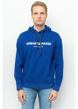 bluza męska armani exchange 6rzmhf zjdgz niebieski ze sklepu Royal Shop w kategorii Bluzy męskie - zdjęcie 166431971