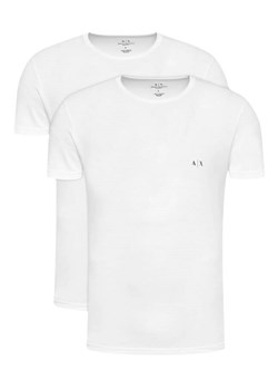 t-shirt męski armani exchange 956005 cc282 04710 biały 2 pack ze sklepu Royal Shop w kategorii T-shirty męskie - zdjęcie 166432150