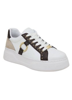 sneakersy damskie liu jo bf3157 ex126 biały ze sklepu Royal Shop w kategorii Trampki damskie - zdjęcie 166432271