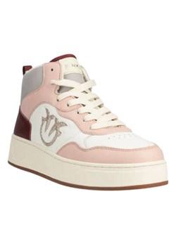 sneakersy damskie skórzane detroit pinko 101690 a188 różowy ze sklepu Royal Shop w kategorii Buty sportowe damskie - zdjęcie 166432374