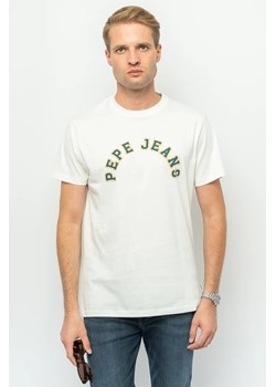 t-shirt męski pepe jeans pm509124 biały ze sklepu Royal Shop w kategorii T-shirty męskie - zdjęcie 166432511