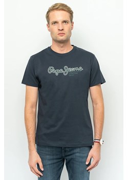 t-shirt męski  pepe jeans pm509126 granatowy ze sklepu Royal Shop w kategorii T-shirty męskie - zdjęcie 166432521