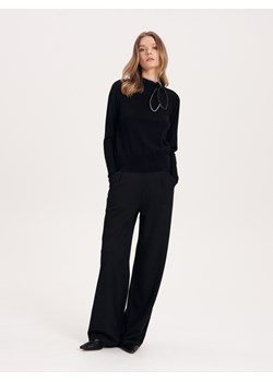 Reserved - Sweter z ozdobnym wiązaniem - czarny ze sklepu Reserved w kategorii Swetry damskie - zdjęcie 166436021