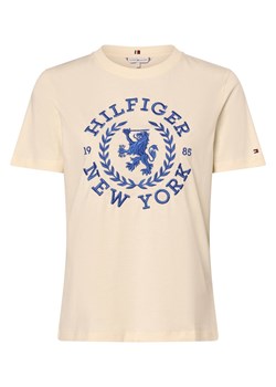 Tommy Hilfiger T-shirt damski Kobiety Bawełna piaskowy jednolity ze sklepu vangraaf w kategorii Bluzki damskie - zdjęcie 166447474