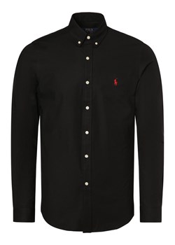 Polo Ralph Lauren Koszula męska Mężczyźni Slim Fit Bawełna czarny jednolity ze sklepu vangraaf w kategorii Koszule męskie - zdjęcie 166447490