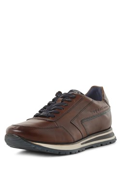 Bugatti Męskie tenisówki ze skóry Mężczyźni skóra koniakowy jednolity ze sklepu vangraaf w kategorii Buty sportowe męskie - zdjęcie 166447561